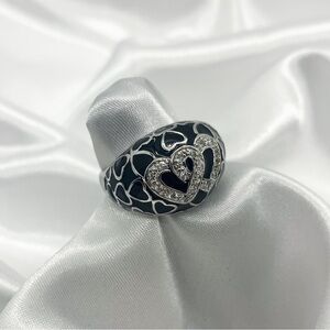 Elegant Silver Heart Ring